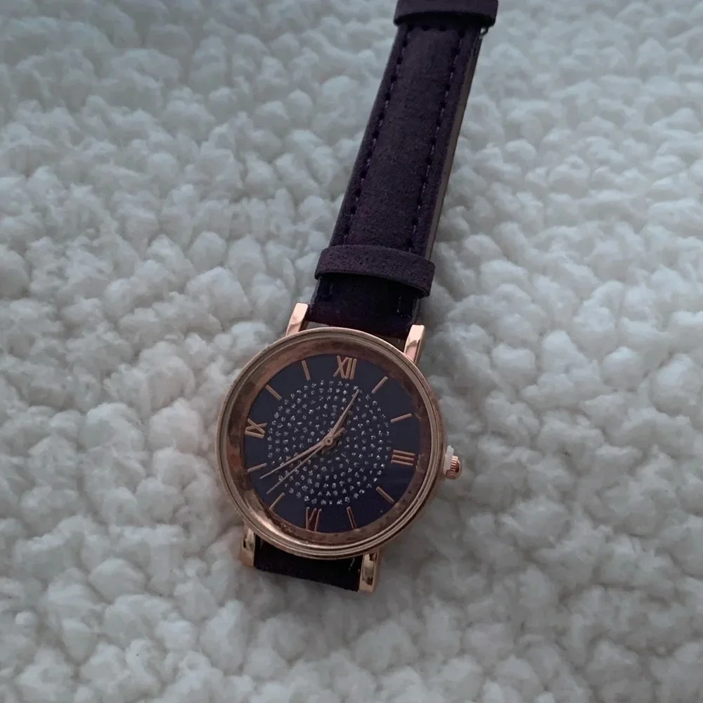 2/$25 New Ladies fashion watch - plum